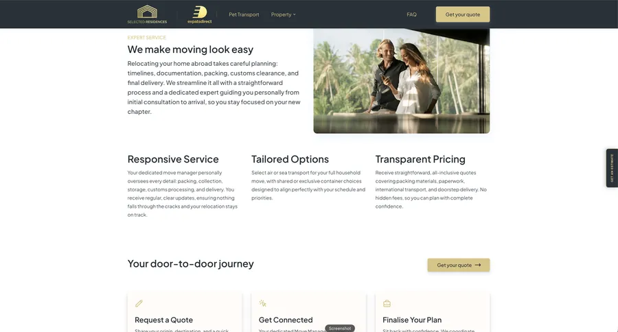 Move. website built on Movaros